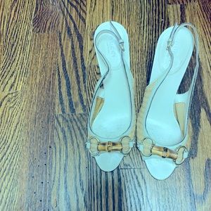 Gucci bamboo horsebit heels